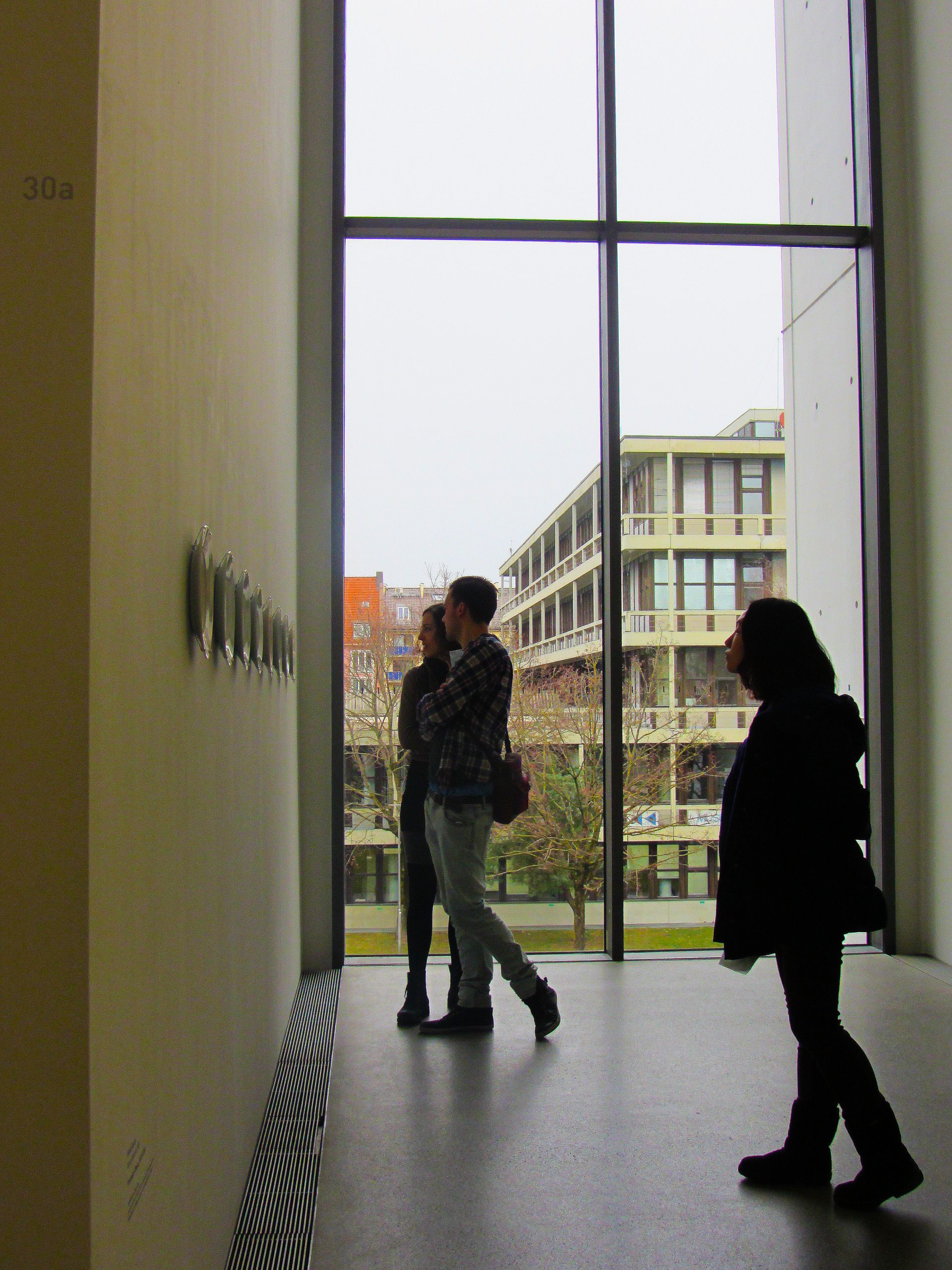 Enjoying the Pinakothek der Moderne museum.