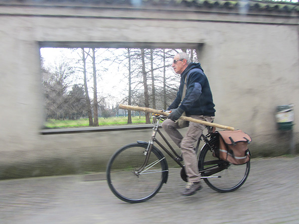 Somehow this man biking with a stick was a recurring theme in our trip.