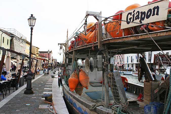 Fishing boats in Cesenatico, Italy