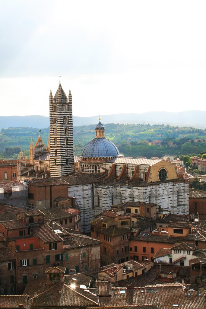 Siena, Italy, city, church, landscape