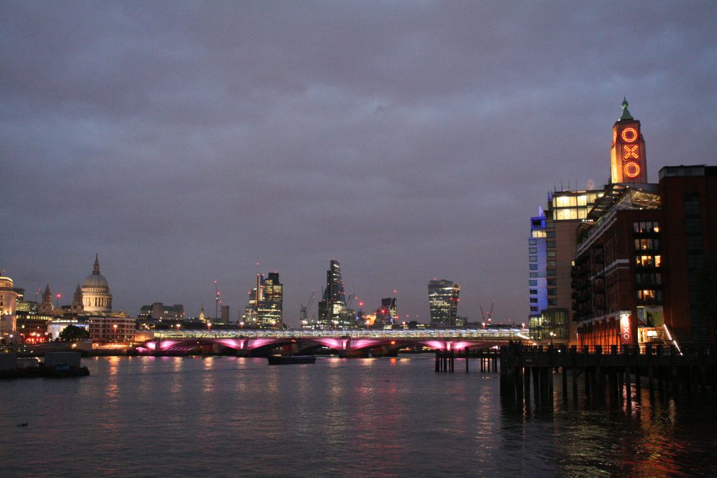 London South Bank night view