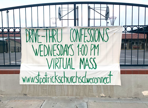 A North Park church offering drive-thru confessions.